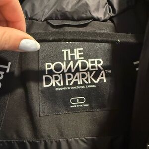 TNA Powder Dri Parka Jacket - Black